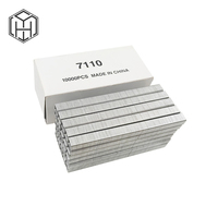 Grapas Neumáticas de Alta Calidad Serie 71, Calibre 22, Galvanizadas 7106 7108 7110 para Pistola de Grapas, Fabricante Chino