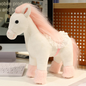 Boneka Kuda Mewah Super Lembut Bersulam Realistis untuk Putri 14 Tahun, Penghilang Stres, Ornamen, Acara Zodiak, PP - Product Image 6