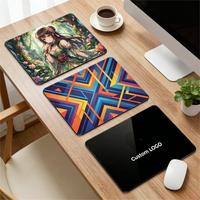 Tapis de souris en verre de haute qualité, personnalisable avec logo, anti-chute, imperméable, tapis de jeu antidérapant en PU, vente en gros d'usine