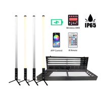 Tubo de Luz LED RGBWA de 360 Grados, Alimentado por Batería, Control DMX Inalámbrico por Aplicación, 32 Píxeles, para Escenarios, DJ, Eventos, Fábrica