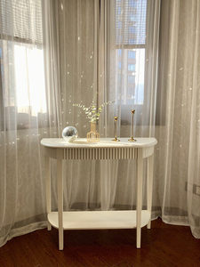 <span class=keywords><strong>Mesa</strong></span> de Entrada de Lujo y Elegante en Forma de <span class=keywords><strong>Media</strong></span> <span class=keywords><strong>Luna</strong></span>, con Muebles de Hotel Exquisitos, para el Pasillo o Vestíbulo - Product Image 1