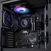 Refroidisseur de processeur liquide OEM 120 AIO avec écran d'affichage numérique de la température pour PC de jeu AMD Ryzen RTX, radiateur carré haut de gamme