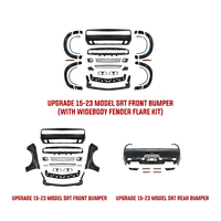 Kit carrosserie large d'usine pour Dodge Challenger 2015-2023 – Amélioration du pare-chocs avant et arrière, capot, style SRT, kit de conversion large