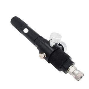 Adaptateur CO2 en alliage d'aluminium noir Zimakyfa, chargeur rapide 0-200 PSI, régulateur CO2 QD femelle 8 mm pour accessoire de tir au paintball - Product Image 3