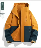 Veste Softshell d'hiver imperméable et coupe-vent pour le sport et les activités de plein air, col montant, fermeture éclair, taille XL, unisexe, design personnalisé