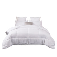 Vente en gros de couettes d'hôtel douces pour l'hiver, en tissu 100% coton, garnissage en microfibre, taille personnalisée, luxe