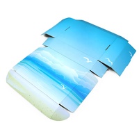 Boîte d'emballage pliable avec impression de logo personnalisé, boîte en papier couleur pleine pour robe, boîtes d'expédition en carton ondulé, boîte de courrier pour abonnement