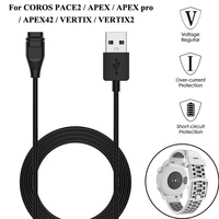Câble de charge magnétique pour montre intelligente COROS PACE2, 1 mètre, tressé, blindé, PVC, cuivre pur, 12 mois