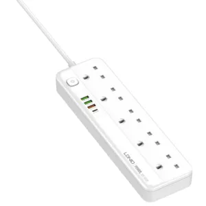 Ldnio Sk5493 power socket Surge Protector With 5 Ac Outlets And 4Usb Charging Ports 2m Long Extension Cord Pd Power Strip
