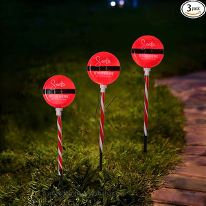 Luces LED Modernas y Ecológicas para Exteriores, Resistentes al Agua, Paquete de 3, Letrero Luminoso de Navidad con Diseño de Santa Claus, Decoración Festiva para Jardín y Césped - Product Image 5
