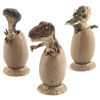 Modelo de Dinosaurio Realista Sólido, Juego de Huevos para Incubar, Juguete de Tiranosaurio Rex, Velociraptor, Espinosaurio, Figura de Fósil, Regalo Educativo, Material de PVC