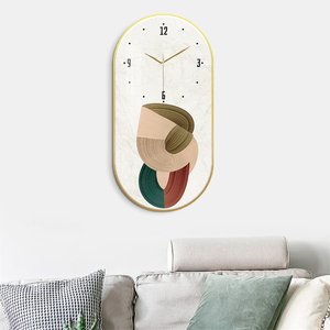 Vendite calde moderna doppia faccia ago <span class=keywords><strong>Design</strong></span> quadrato pellicola temperata + PVC <span class=keywords><strong>soggiorno</strong></span> decorativo <span class=keywords><strong>orologio</strong></span> da parete - Product Image 2