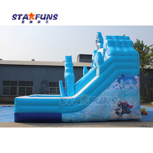 Tùy chỉnh thiết kế mới Double-Lane Inflatable trượt nước cho trẻ em thương mại ngoài trời hồ bơi nước Inflatable với Blower - Product Image 4