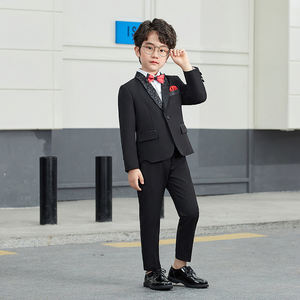 Venta al por mayor Blanco Negro Boy Kid <span class=keywords><strong>Traje</strong></span> <span class=keywords><strong>DE</strong></span> BODA Conjunto <span class=keywords><strong>de</strong></span> <span class=keywords><strong>traje</strong></span> <span class=keywords><strong>de</strong></span> <span class=keywords><strong>primera</strong></span> comunión - Product Image 6