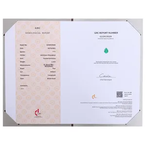 Pierre précieuse émeraude de laboratoire certifiée GRA de Wuzhou, 1 carat, forme poire, personnalisable, vente en gros d'usine en stock - Product Image 5