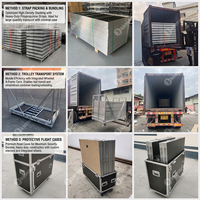Scène en aluminium à hauteur réglable 1x2m, plateforme portable à montage rapide et démontable pour festivals, concerts, spectacles en plein air
