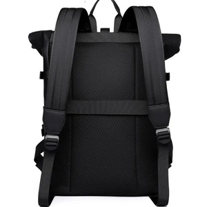 Lightweight Luxury Business Laptop <strong>Backpack</strong> Expandable Blue <strong>Roll</strong> Top with Polyester Lining Waterproof and Multipurpose - Product Image 2