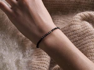 BERGERLIN Echtes Naturstein-Armband mit 925 Sterling Silber Perle Unisex Anderer Stil Zertifikat der Echtheit - Product Image 3