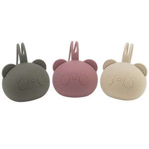 Bolsa de Almacenamiento Portátil para Chupetes, a Prueba de Polvo, Cadena para Chupetes con Diseño de Panda, Soporte de Silicona Colorido, Juguete de Dentición Seguro de Grado Alimenticio para Bebés - Product Image 4
