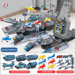 Chengji tàu sân bay mô hình nhựa mô phỏng 2in1 lưu trữ biến dạng đồ chơi tàu sân bay với máy phóng - Product Image 4