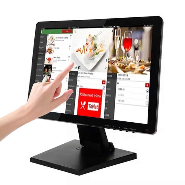 Flat Screen POS System Small 10-19 Inch LCD 4:3 Aspect Ratio Full HD 1920x1080 Cheap Touch Screen Monitors