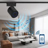 Spot LED COB magnétique dimmable 85-265V, éclairage encastré pour système audio intelligent de maison connectée