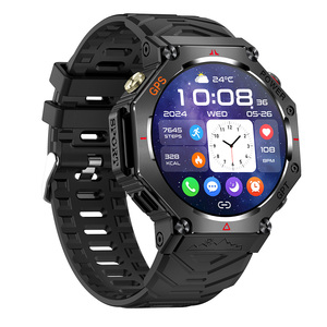 Montre connectée KC91 2025 avec lampe de poche, écran de 1,39 pouce, étanche à 30 m, GPS sportif Ghatgpt, montre intelligente pour hommes - Product Image 5