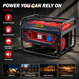 2KW-10KW Home Use Gasoline Generator Set 15L Fuel Tank 220v 60Hz/50Hz Single Phase Output Air-Cooled with CE Certification - Product Image 1