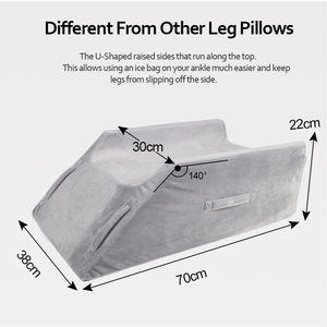 Oreiller ergonomique en forme <span class=keywords><strong>de</strong></span> U pour les jambes, en mousse haute densité, pour le soutien des jambes, oreiller <span class=keywords><strong>de</strong></span> récupération à domicile/en clinique, usine avec plus <span class=keywords><strong>de</strong></span> 10 ans d'expérience - Product Image 3