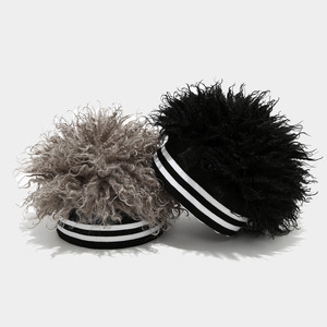 Nouveau automne hiver unisexe <span class=keywords><strong>Afro</strong></span> personnalité ventilateur pull chapeau tricoté propriétaire perruque chapeaux de fête pour hommes - Product Image 2