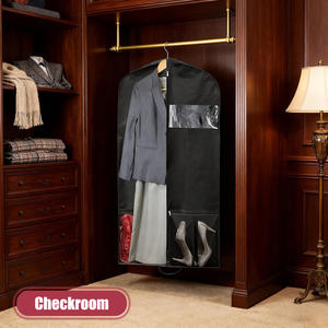 Tissu Vêtements Fourre-Tout Organisateur Extra Mesh Poche Vêtements Suspendus Visible Sac De Protection Voyage Organisateur Sac - Product Image 3