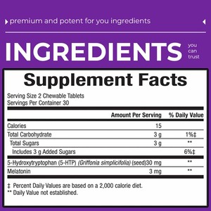 Tabletas de Melatonina de Marca Blanca para la Salud del Sueño, Apoyan la Relajación y la Recarga de Energía, Suplementos - Product Image 3