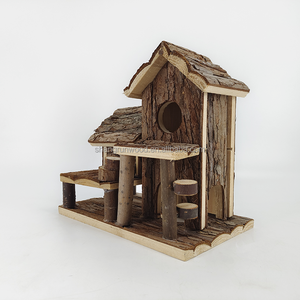 Fabrika indirim küçük evcil çift evler kuş kafesleri dekoratif ahşap kuş evleri kafes kuşlar için - Product Image 3