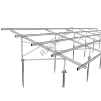 Systèmes de montage solaire au sol personnalisés, supports de fixation en aluminium pour panneaux solaires, systèmes de fixation par vis au sol pour panneaux solaires