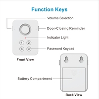 VIDEW Smart WiFi Keypad Controlado Sensor de alarma de puerta Solución de seguridad para el hogar fácil de instalar para puertas, ventanas y oficinas