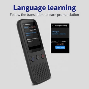 2025 nuovo arrivo S80 Multi-lingua registratore dispositivo di traduzione 138 Online in tempo reale traduttore vocale intelligente per viaggi d'affari - Product Image 3