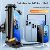 Esnek evrensel araç içi telefon tutucu 7-12.9 inç katlanabilir ekran cep Tablet telefon standı araba için tutucu  klima çıkışı