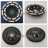 Disque de meulage diamanté de qualité européenne, type flèche, double rangée, 4-7 pouces (100-230 mm)