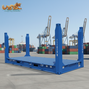 20 20ft 20 '20 ft Flat Rack Flatrack Fixed Corner Post Contenedor de envío a la venta - Product Image 1
