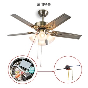 Interrupteur à chaîne de remplacement pour ventilateur de plafond Zing Ear ZE-268S1, 3 vitesses, 4 fils, 6A max. Courant - Product Image 6