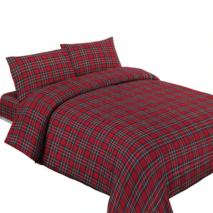 Juego de Funda de Edredón 100% Algodón, Diseño Kilt, Tamaño Queen Francés, 240x220cm - Product Image 3