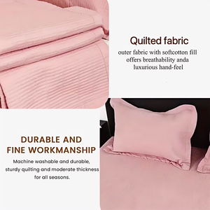 3 pezzi copriletti copriletti <span class=keywords><strong>grandi</strong></span> dimensioni federa Queen size coperta comoda e morbida per tutte le stagioni, - Product Image 4