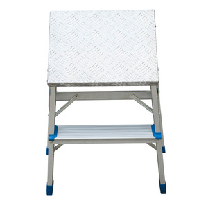 Échelle pliante portable en alliage d'aluminium d'usine personnalisée échelle intérieure en aluminium escabeau large pour ouvrier mural - Product Image 5