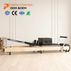อุปกรณ์พิลาทิสแบบพับได้ Maple สำหรับยิมและสตูดิโอ พร้อมรางเลื่อนแบบเรียบและกล่องเก็บของ  รับทำโลโก้ตามสั่ง ขายส่ง - Product Image 1