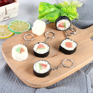 Boulettes de riz aux algues japonaises simulées, porte-clés en forme de sushi, jouets alimentaires créatifs, modèles pour les vendeurs de rue et les marchés nocturnes. - Product Image 3