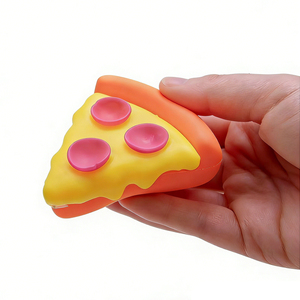 2026 New Product TPR Pizza Shaped Squishy Pressure Release Promotional Decompression <b>Squeeze</b> Toys for Kids and Adults - Product Image 4