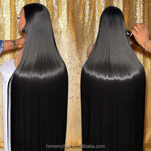 Nguyên Trinh Brazil Ren Phía Trước Tóc Giả Glueless Ren Trong Suốt Phía Trước Đóng Cửa Dài Thẳng Tóc Con Người Tóc Giả Cho Phụ Nữ Da Đen - Product Image 3