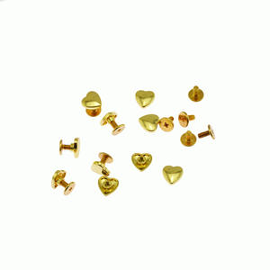 Clou de rivet en forme de cœur <span class=keywords><strong>à</strong></span> la mode de bonne qualité avec vis pour sac en cuir rivet pour ceinture en cuir <span class=keywords><strong>rivets</strong></span> métalliques pour sac - Product Image 4