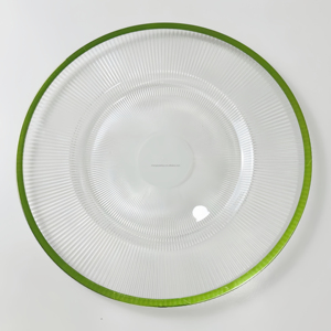 Assiettes de présentation en acrylique transparent <span class=keywords><strong>SONYA</strong></span> DINNERWARE avec bord doré pour mariages, fêtes et événements (vente en gros) - Product Image 5