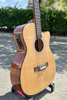 Guitare basse acoustique électrique à 4 cordes de haute qualité de la marque Aiersi, avec table en épicéa massif, pour les amateurs de musique